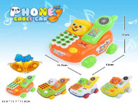 Музична машина-телефон 28008, 4 кольори, звук, в коробці 13*11, 7*11 см