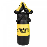 Боксерский набор Strateg желто-черный большой (2073)