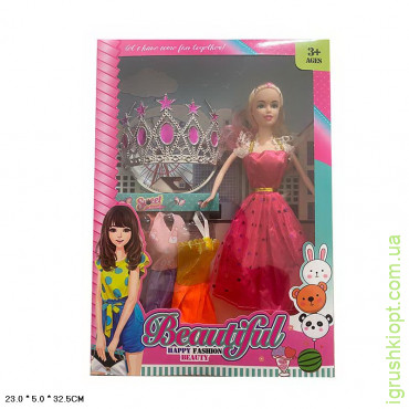 Кукла арт. YX238B, типа Барби, с набором платьев и аксессуарами для девочек, коробка 23*5*32,5 см