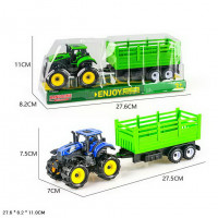 Трактор арт. 9870-1A, інерція, 2 кольори, слюда 27, 6*8, 2*11 см