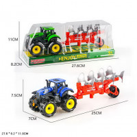 Трактор арт. 9870-5A, інерція, 2 кольори, слюда 27, 6*8, 2*11 см
