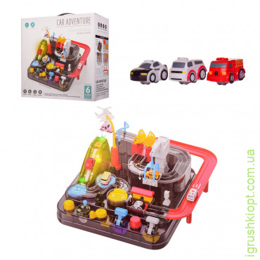Іграшка паркінг T701A, 6 кнопок, 3 машинки, світло, звук, у коробці