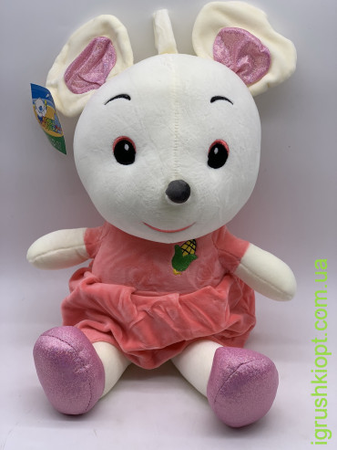 WWW Мягкая игрушка "Мышка в платье с блестящими ушками" 4074-10\WLL-10