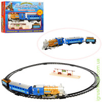Залізниця 7014 (612) Блакитний вагон, муз (укр), світло, дим, довжина колій 282 см, в кор-ці