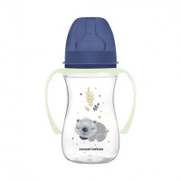 Canpol babies Бутылка антиколиковая с широким отверстием 240 мл Easystart Sleepy Koala - голубая, 35/237_blu